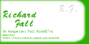 richard fall business card